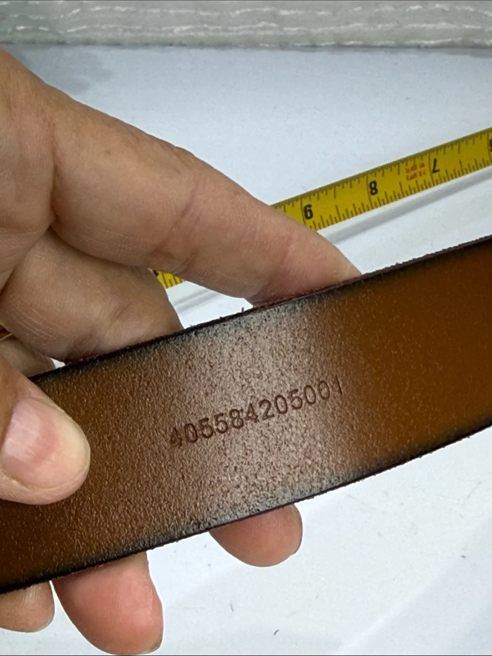 (H) Polo Ralph Lauren full-grain leather belt, size 36/90 unisex